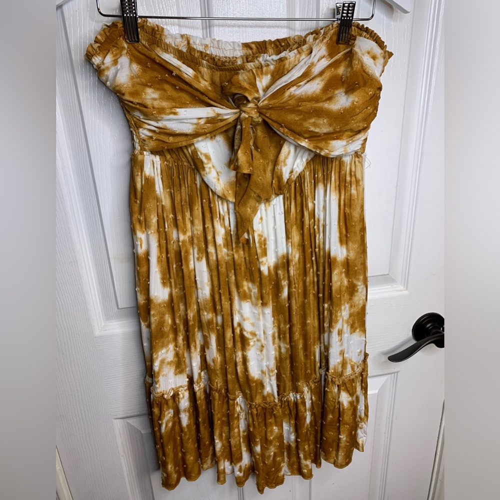 ePretty Strapless Tie Dye Short Dress